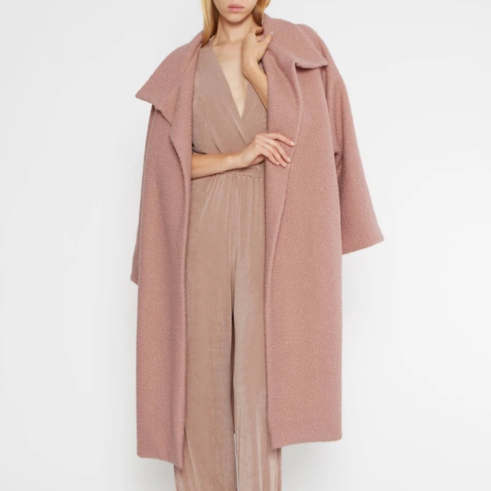 Riley Rader Coat Boucle Teddy Oversized Overcoat‎ Sz S